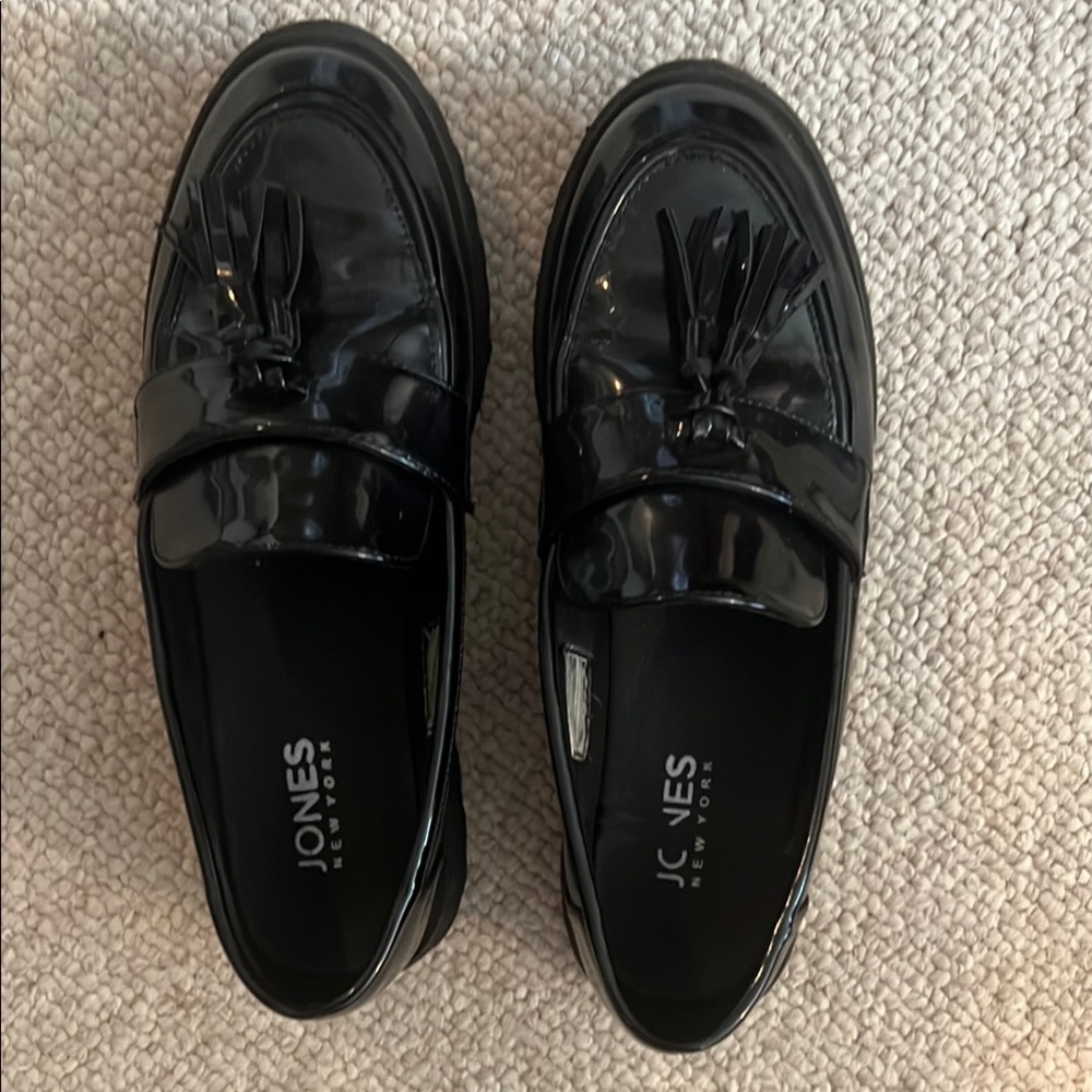 Jones New York Black Tassel Loafers